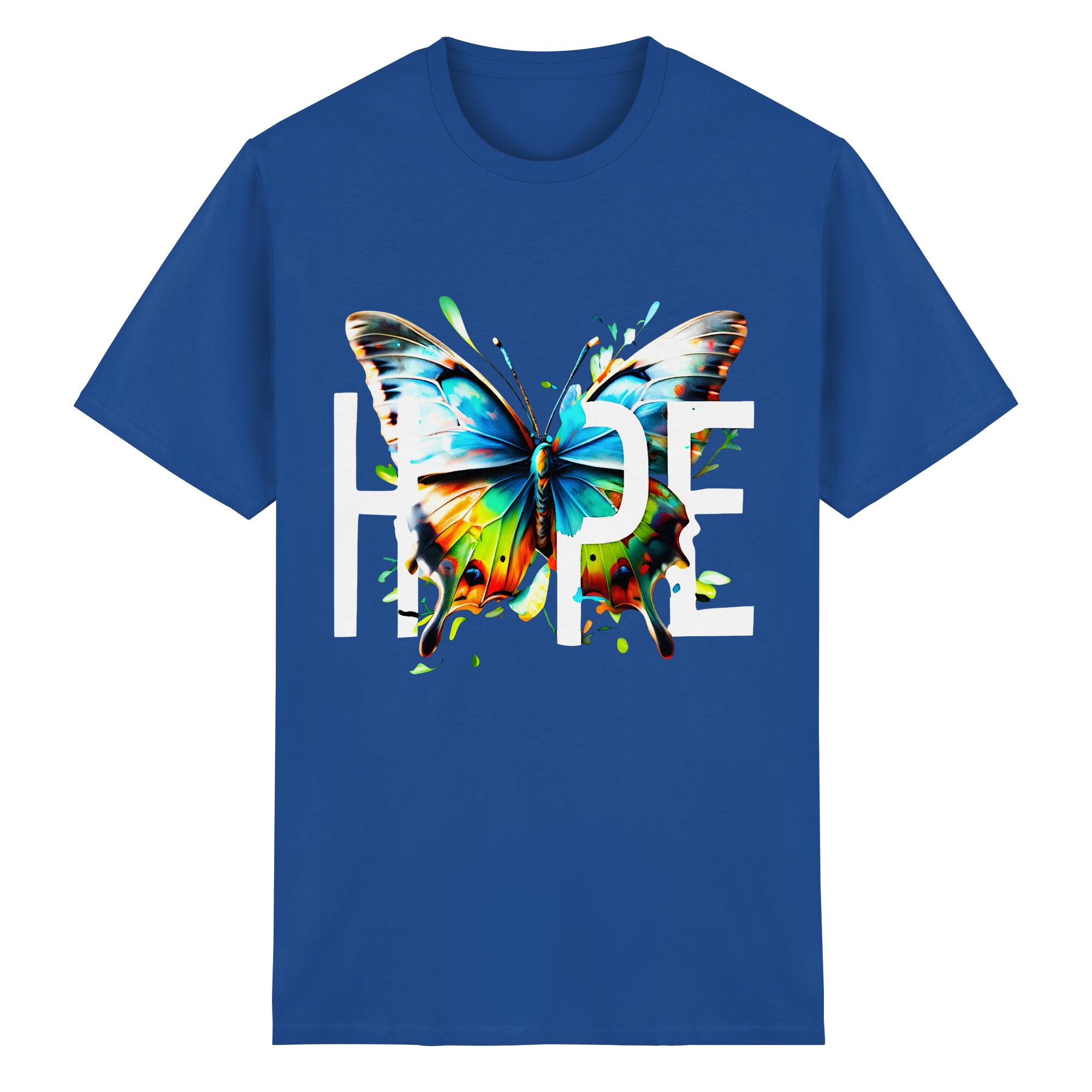 T-shirt PAPILLON ESPOIR Tee-shirt graphique coloré et motivant 10 couleurs S-5XL - T-shirt en coton épais