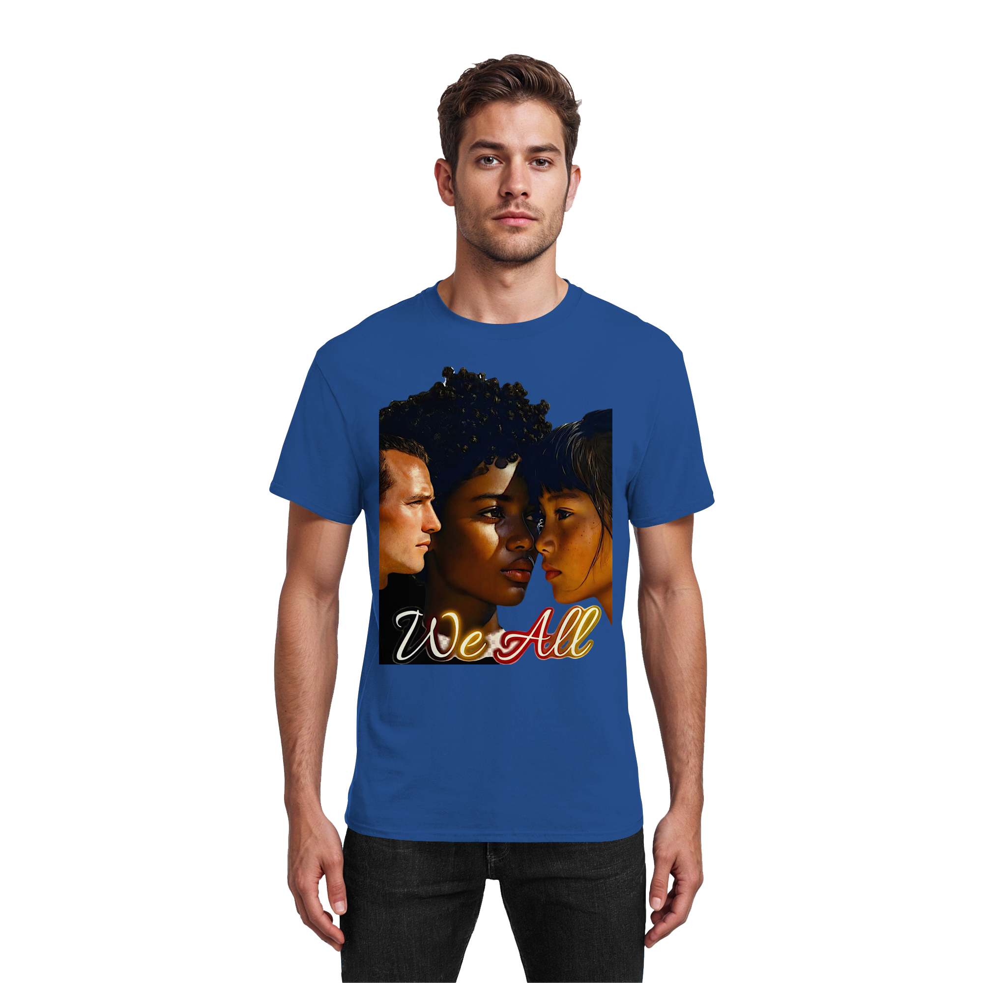WE ALL T-Shirt Unisex 5 Colors S- 5XL - Heavy Cotton Tee