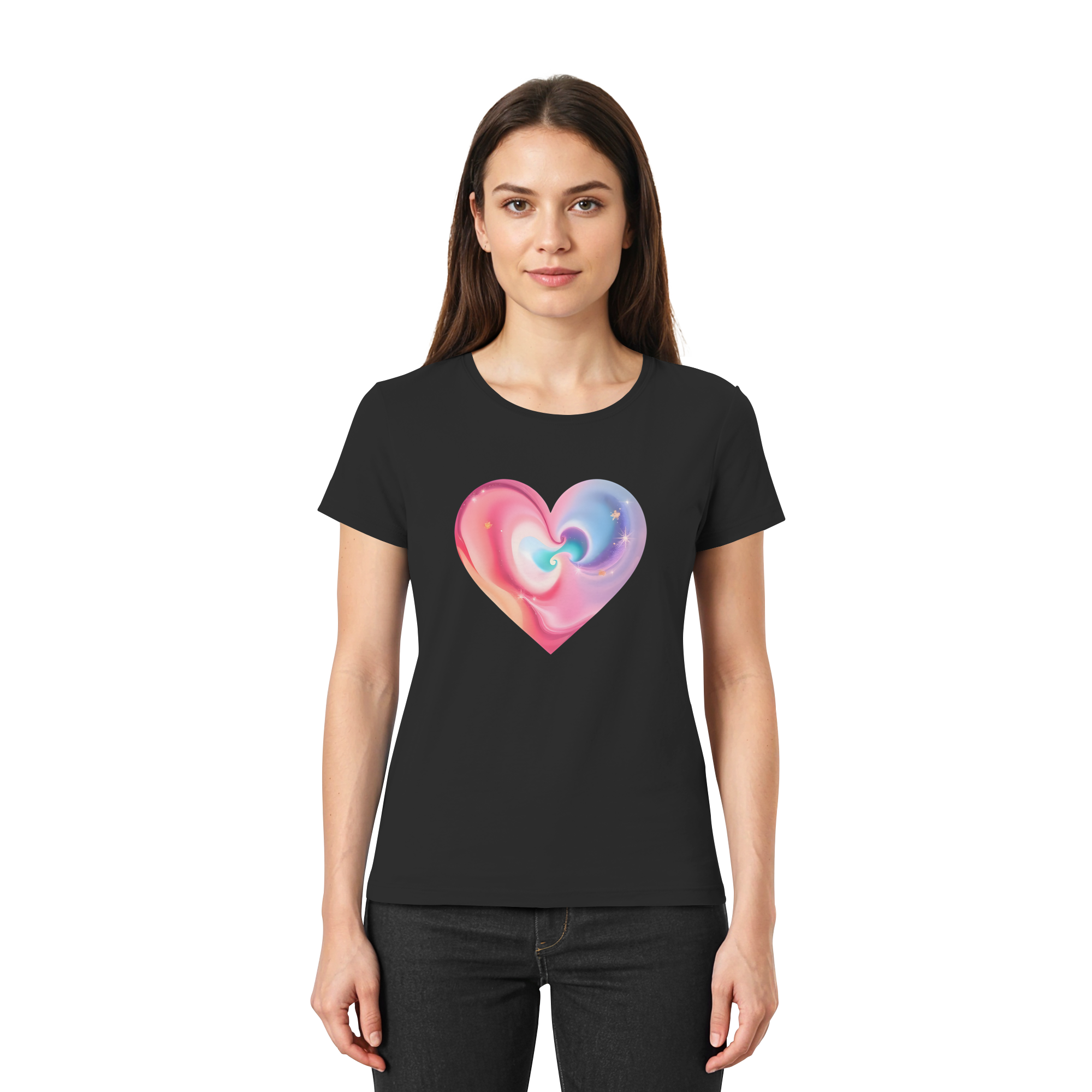 Magic Heart Damen T-Shirt 10 Farben XS- XXL - Premium-Shirt für Frauen