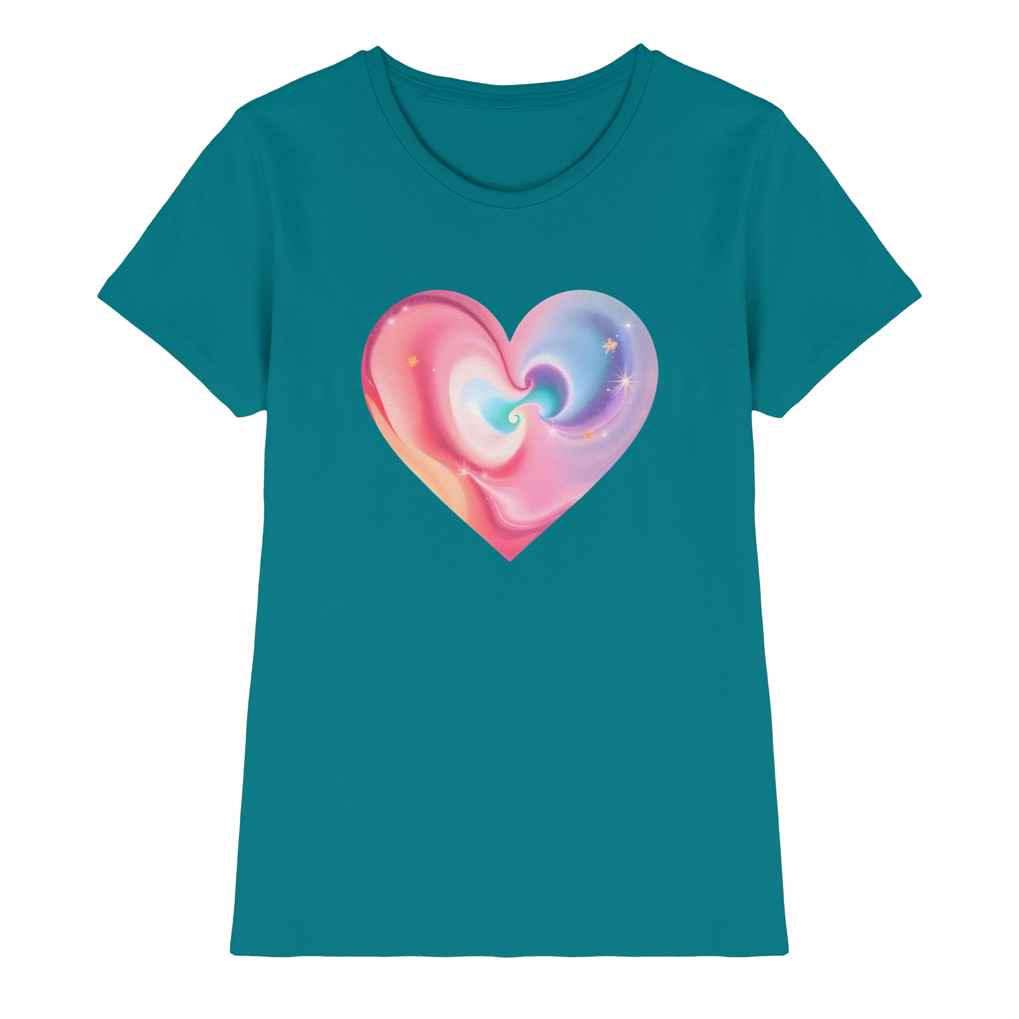 Magic Heart Damen T-Shirt 10 Farben XS- XXL - Premium-Shirt für Frauen