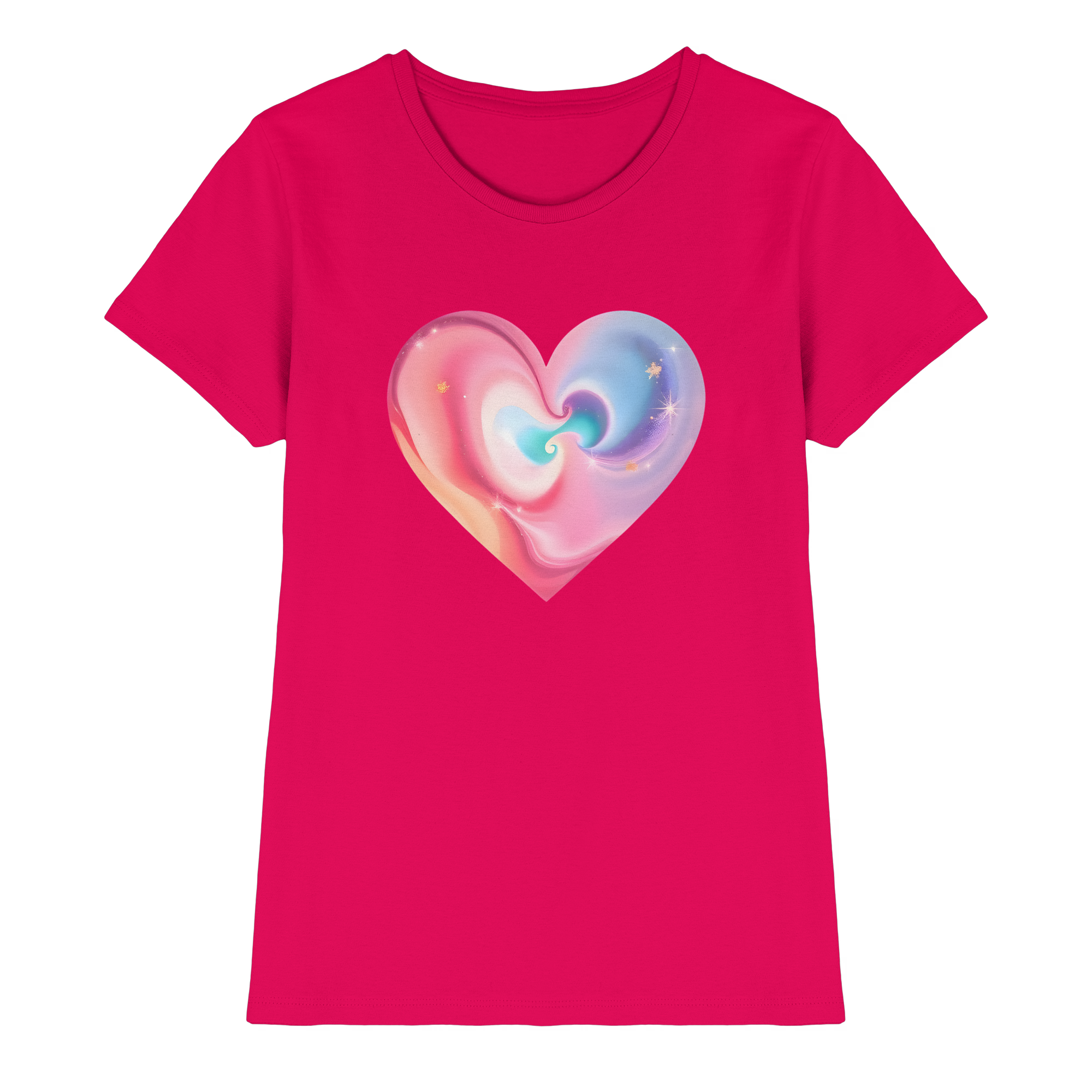 Magic Heart Damen T-Shirt 10 Farben XS- XXL - Premium-Shirt für Frauen