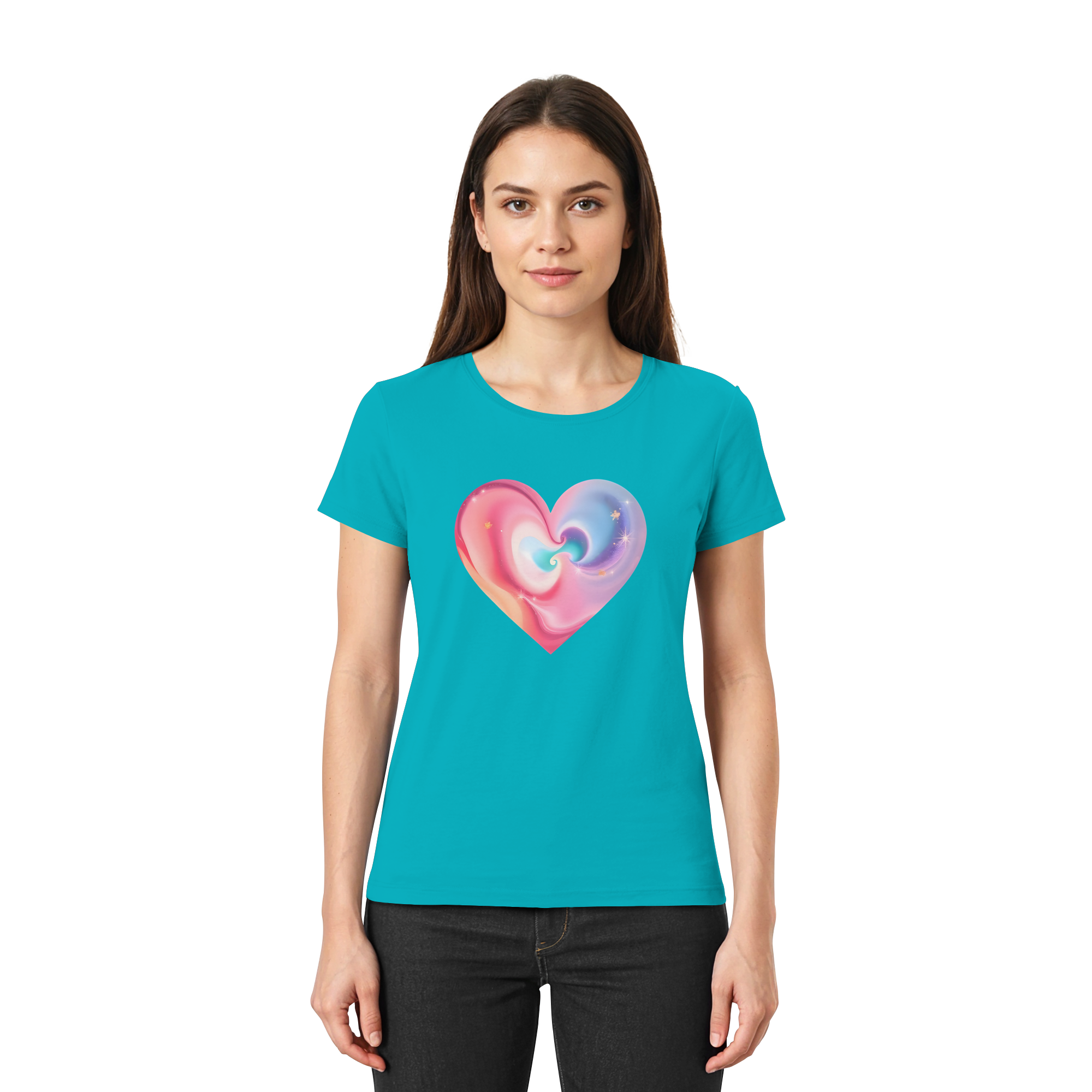 Magic Heart Damen T-Shirt 10 Farben XS- XXL - Premium-Shirt für Frauen