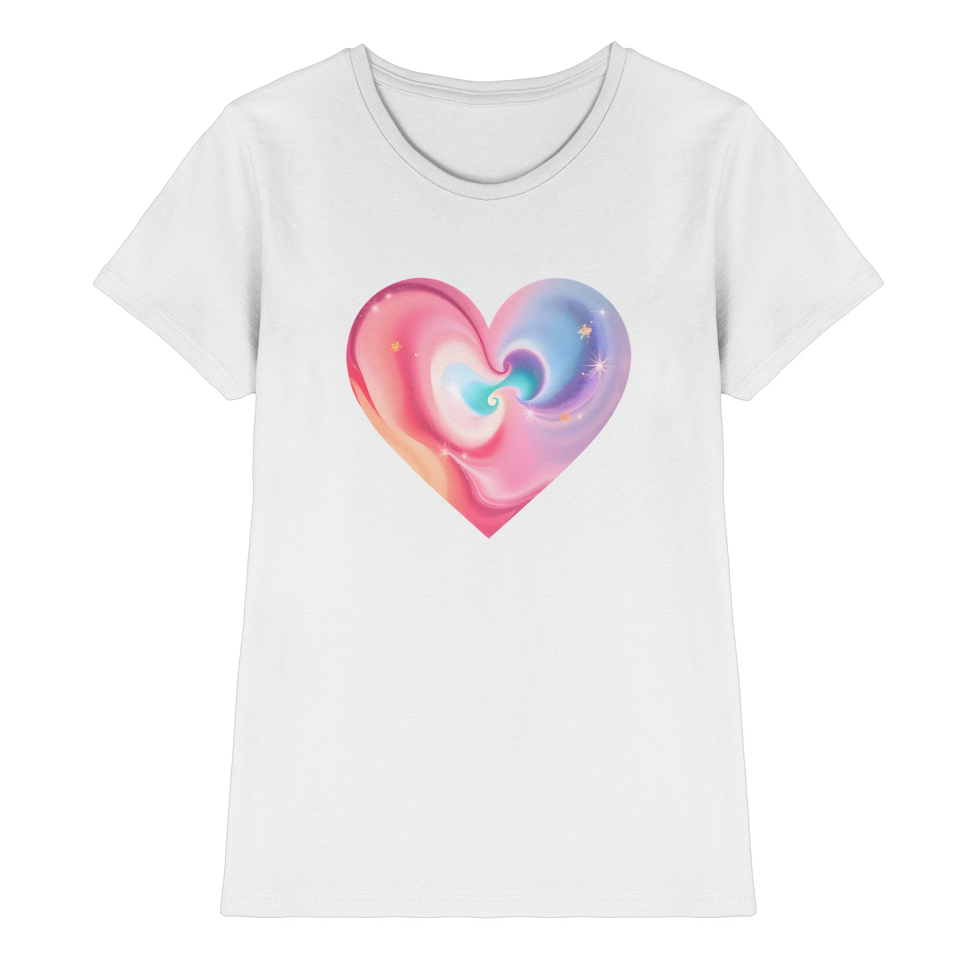 Magic Heart Damen T-Shirt 10 Farben XS- XXL - Premium-Shirt für Frauen