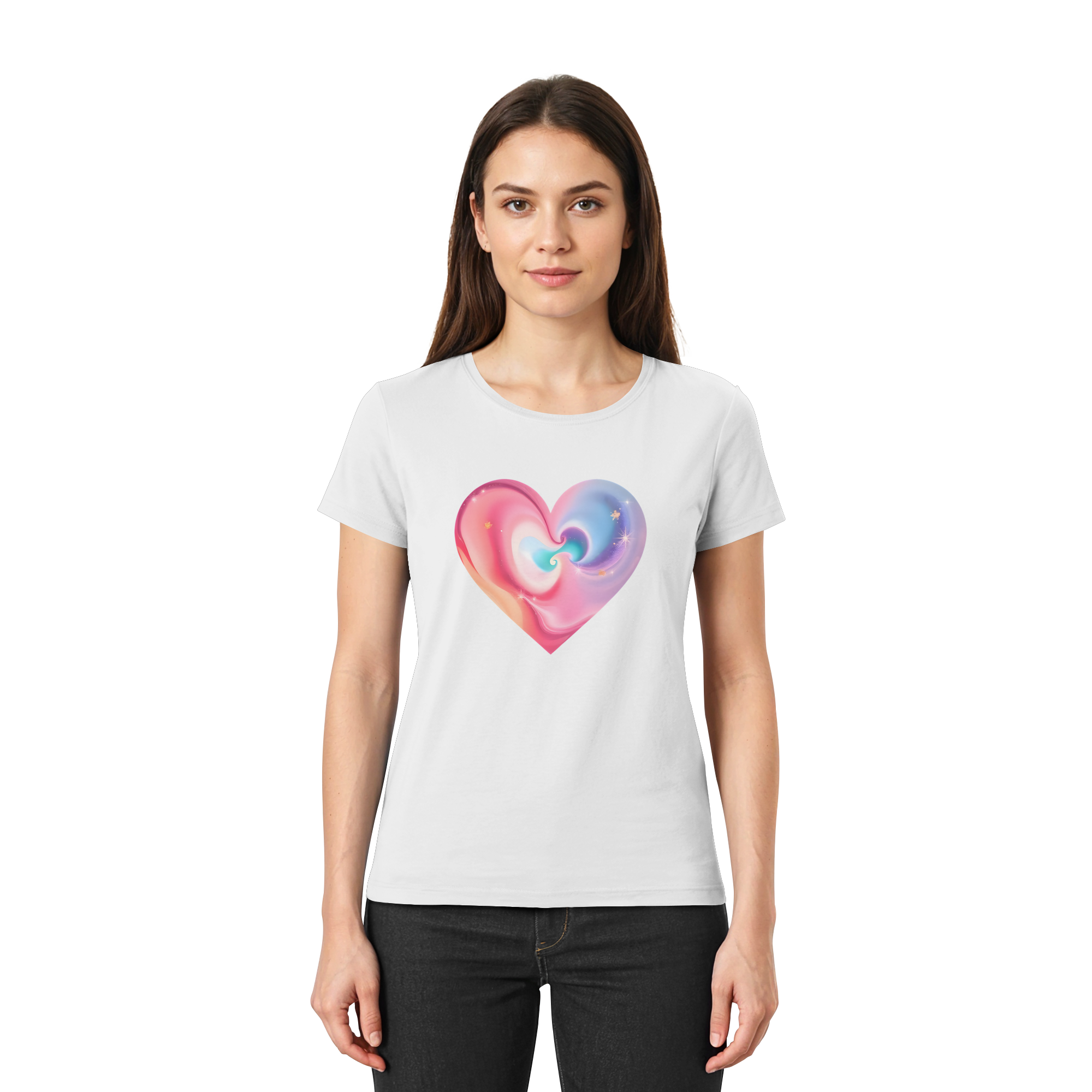 Magic Heart Damen T-Shirt 10 Farben XS- XXL - Premium-Shirt für Frauen