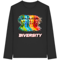 Diversity Sweatshirt | Sei Du Selbst, Strahlend & Einzigartig 4 Farben S-5XL - Bio Langarm-T-Shirt