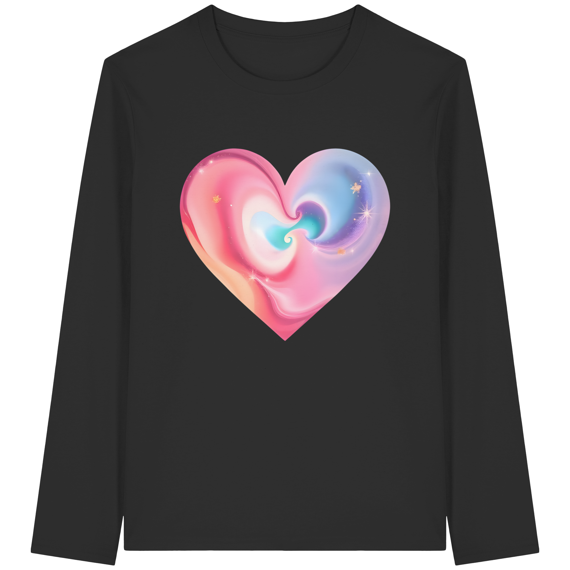 Magic Heart Damen Sweatshirt 6 Farben XS- 3XL - Bio Langarm-T-Shirt