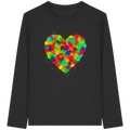 Regenbogen Farbspritzer Herz Sweatshirt Unisex 3 Farben S-3XL