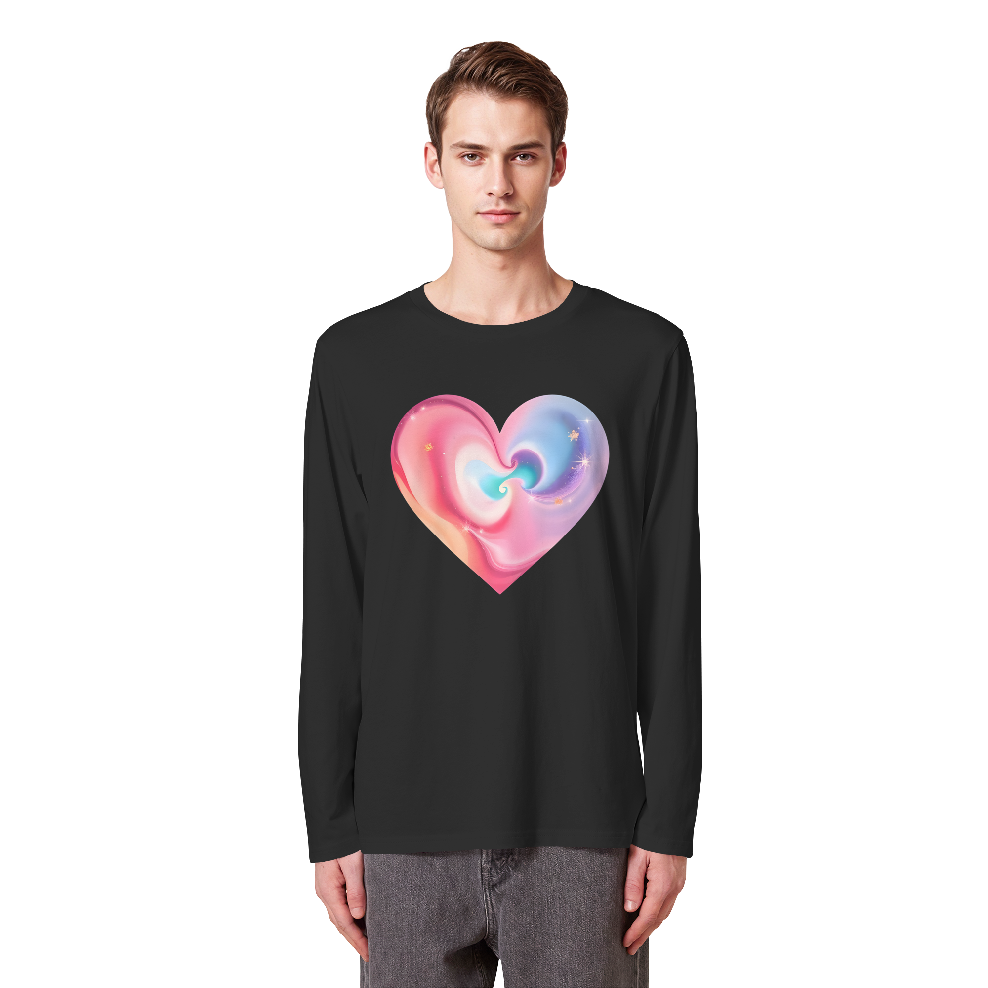 Magic Heart Damen Sweatshirt 6 Farben XS- 3XL - Bio Langarm-T-Shirt