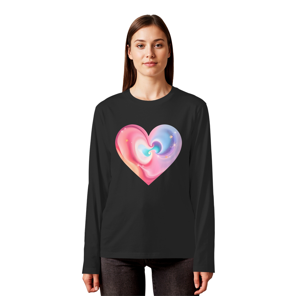 Magic Heart Women's Sweatshirt 6 Colors XS- 3XL - Organic Longsleeve T-Shirt