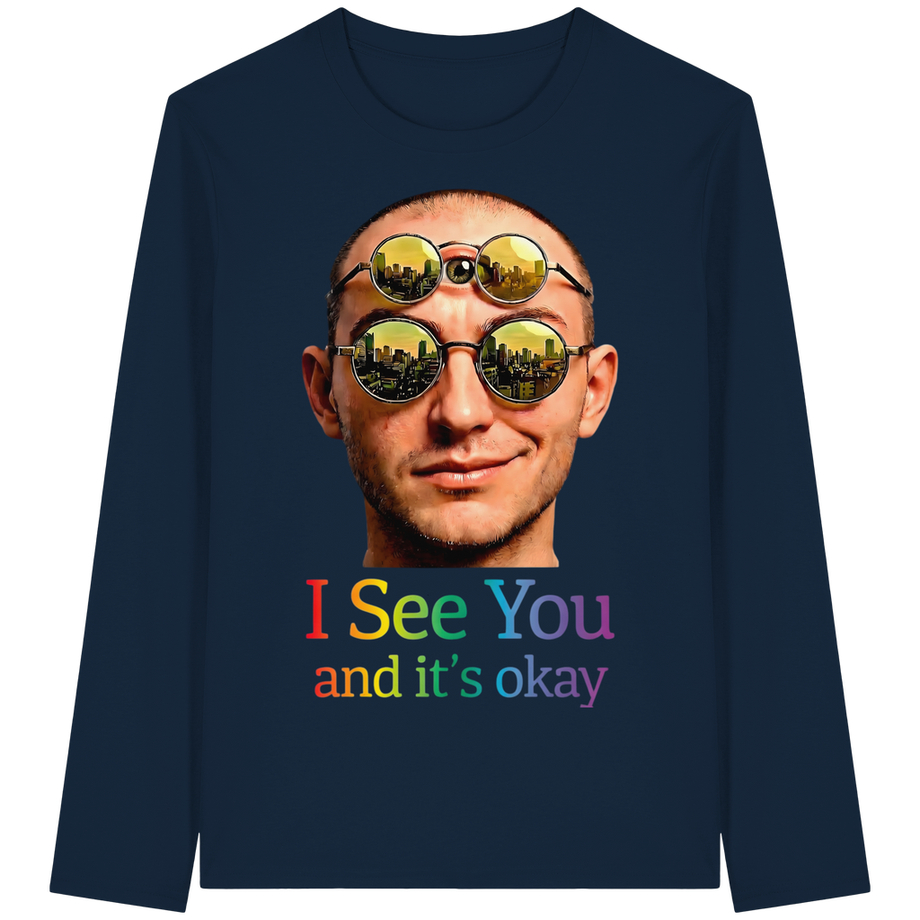 I See You Sweatshirt Unisex 5 Farben S- 5XL - Bio Langarmshirt