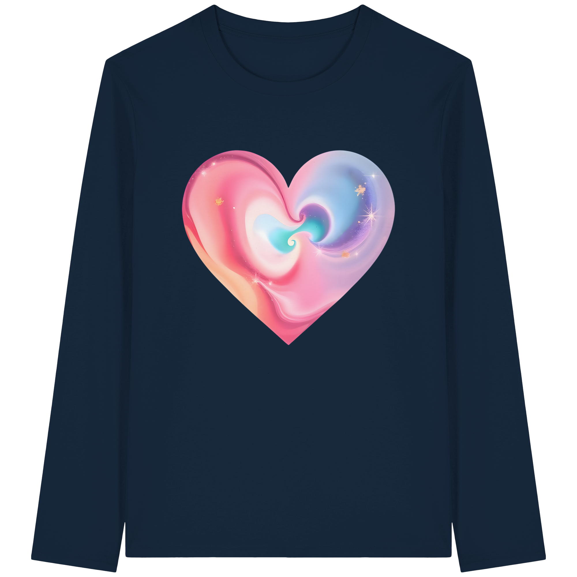 Magic Heart Damen Sweatshirt 6 Farben XS- 3XL - Bio Langarm-T-Shirt