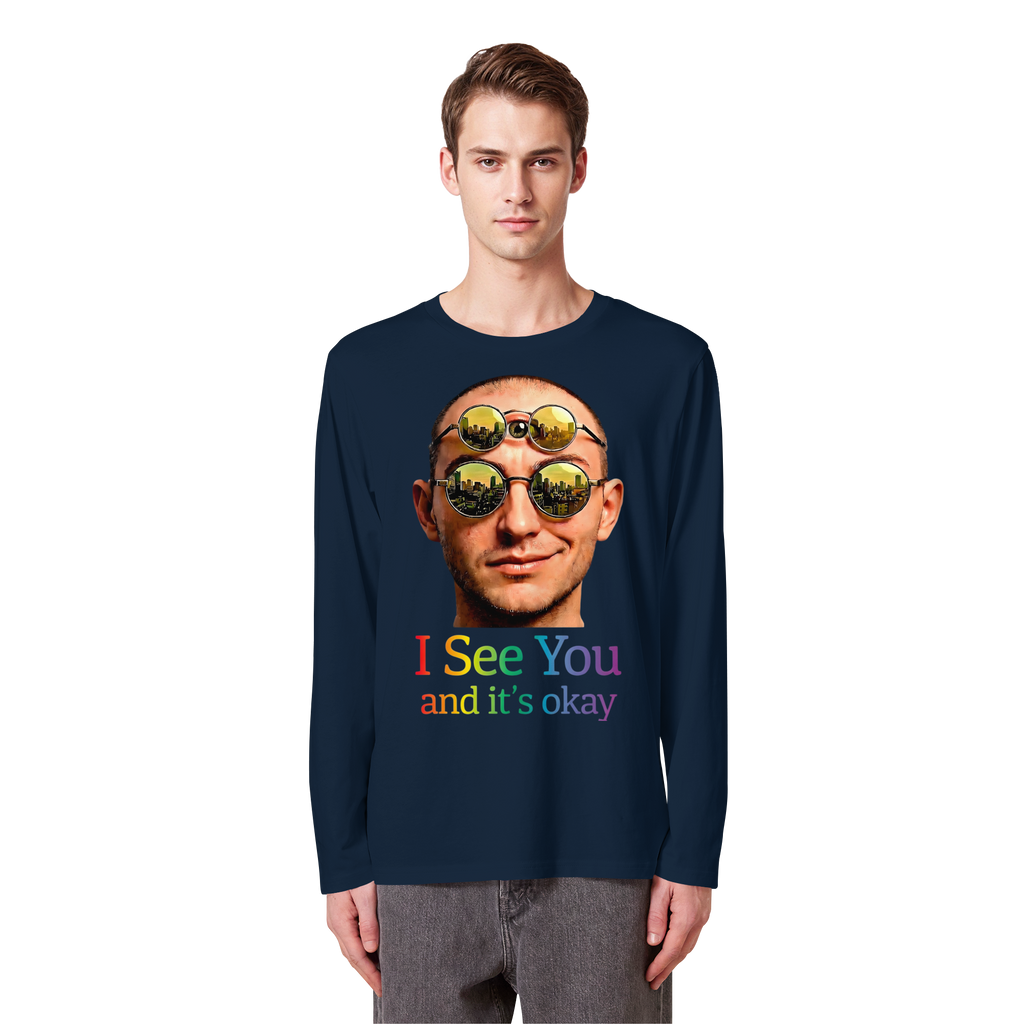 I See You Sweatshirt Unisex 5 Farben S- 5XL - Bio Langarmshirt