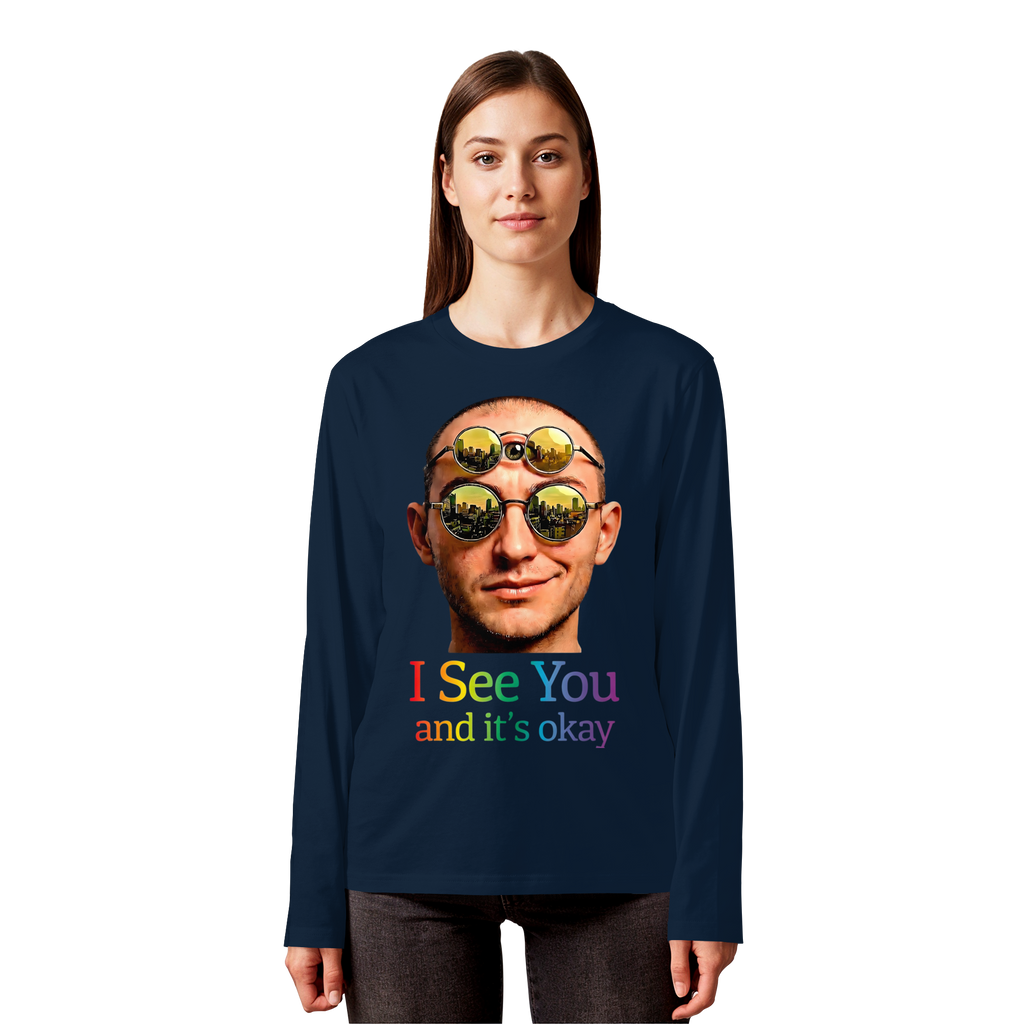 I See You Sweatshirt Unisex 5 Farben S- 5XL - Bio Langarmshirt