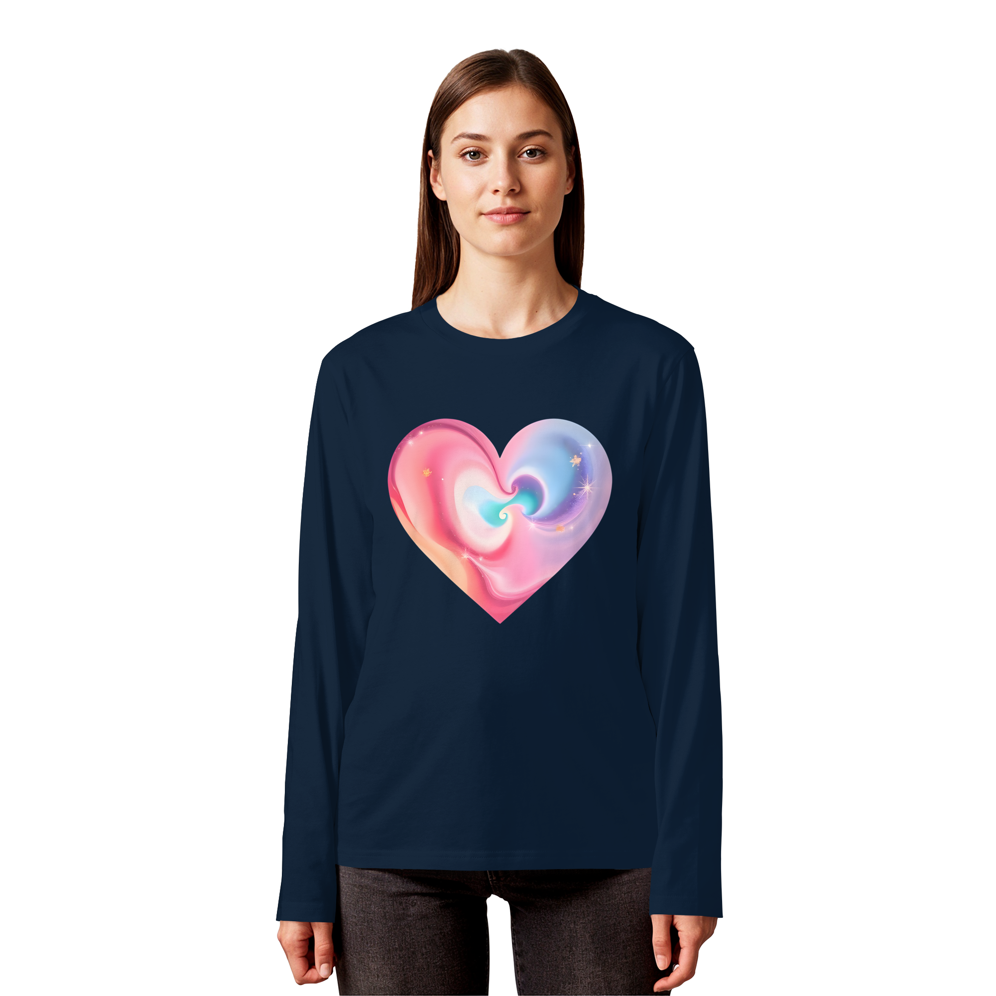 Magic Heart Women's Sweatshirt 6 Colors XS- 3XL - Organic Longsleeve T-Shirt