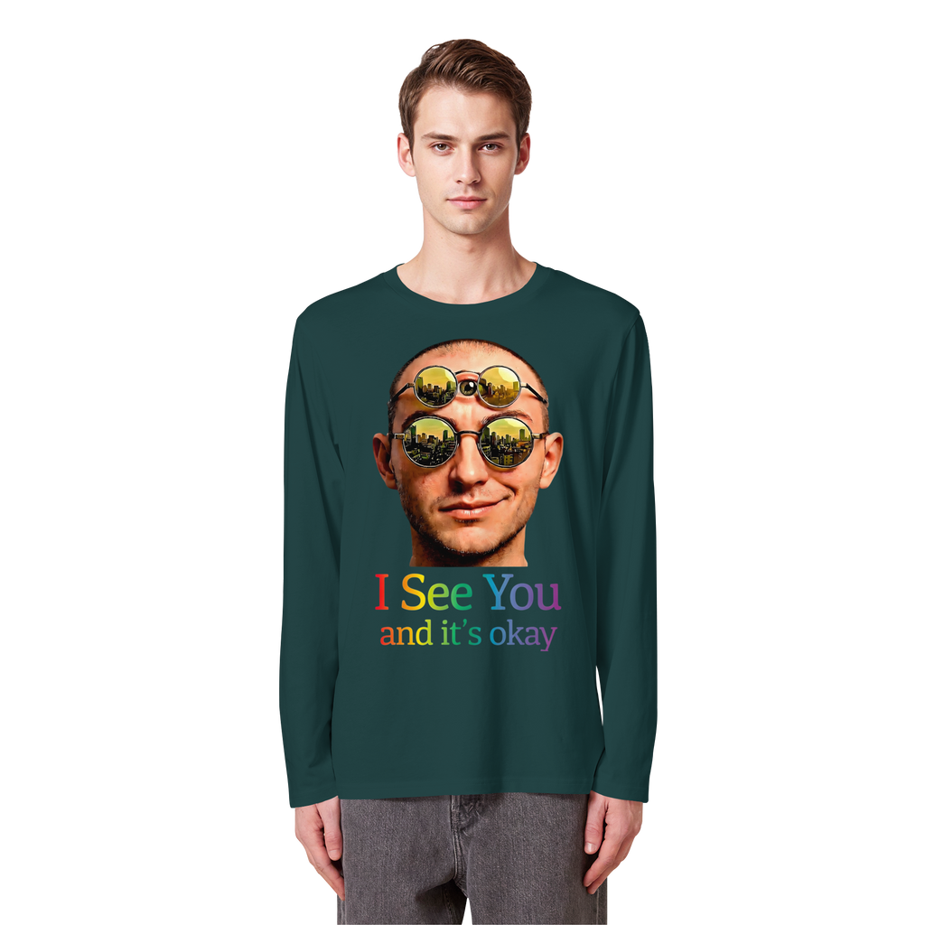 I See You Sweatshirt Unisex 5 Farben S- 5XL - Bio Langarmshirt