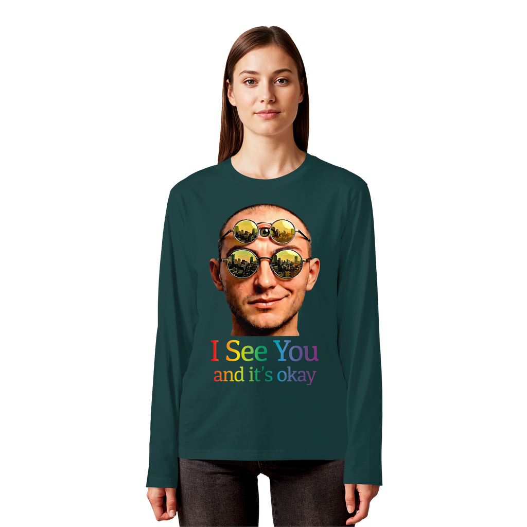 I See You Sweatshirt Unisex 5 Farben S- 5XL - Bio Langarmshirt