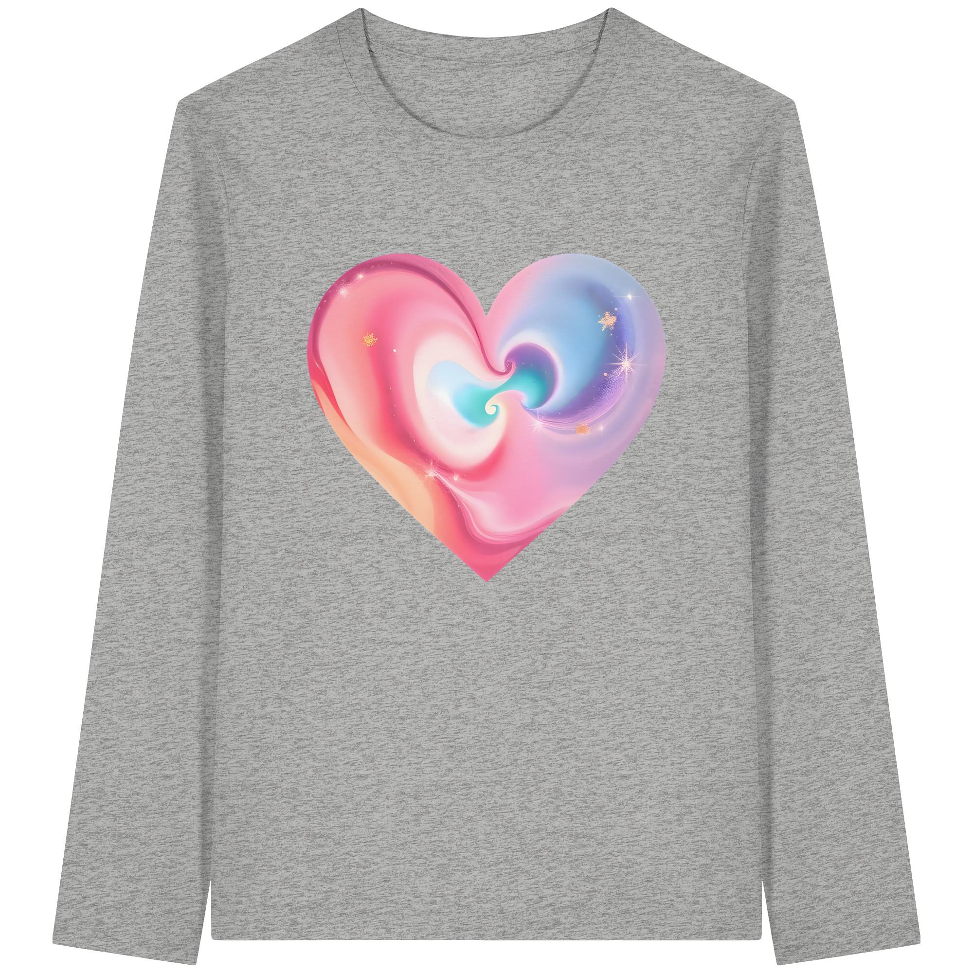 Magic Heart Damen Sweatshirt 6 Farben XS- 3XL - Bio Langarm-T-Shirt