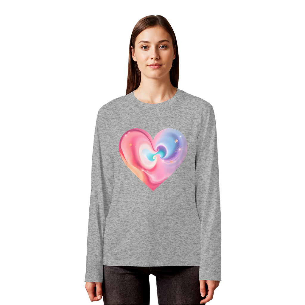 Magic Heart Women's Sweatshirt 6 Colors XS- 3XL - Organic Longsleeve T-Shirt
