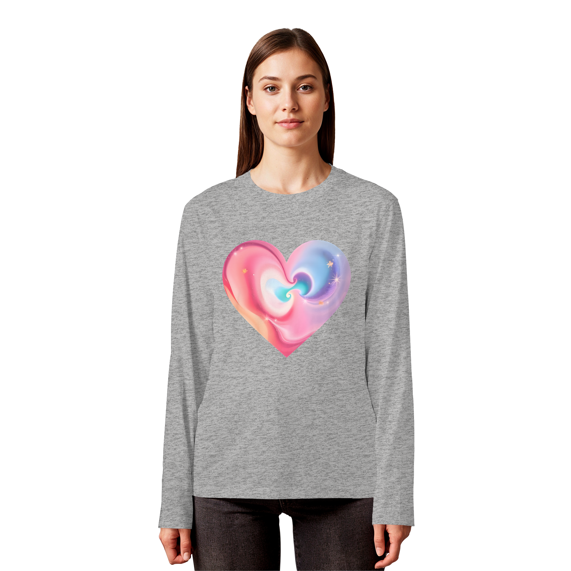 Magic Heart Women's Sweatshirt 6 Colors XS- 3XL - Organic Longsleeve T-Shirt