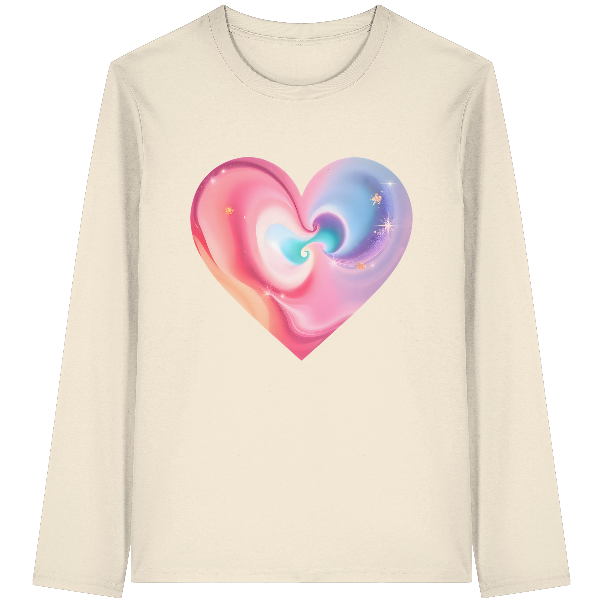 Magic Heart Damen Sweatshirt 6 Farben XS- 3XL - Bio Langarm-T-Shirt