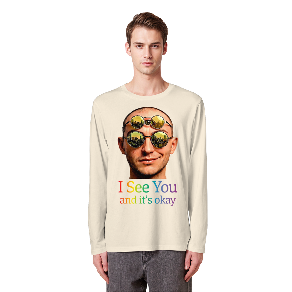 I See You Sweatshirt Unisex 5 Farben S- 5XL - Bio Langarmshirt