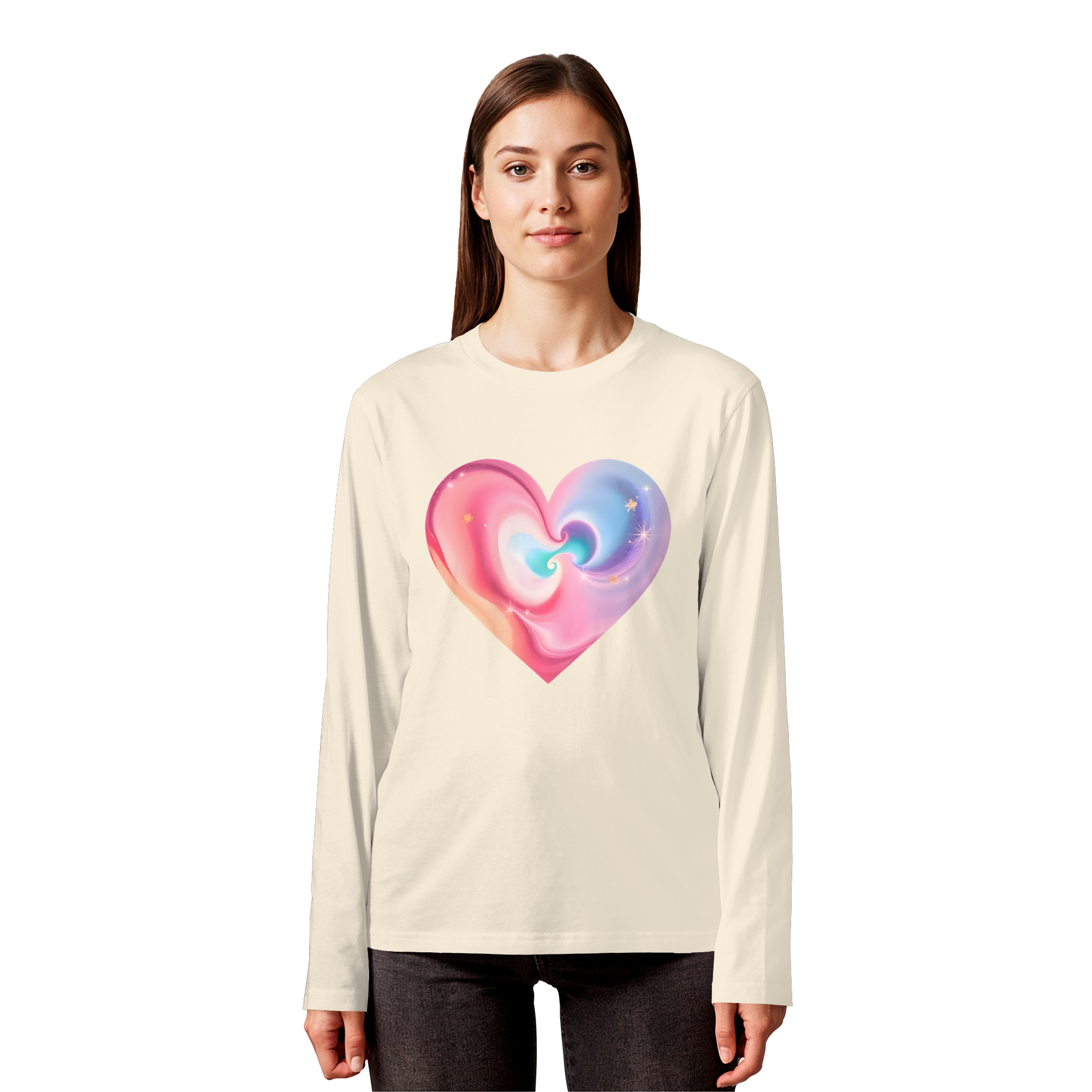 Magic Heart Women's Sweatshirt 6 Colors XS- 3XL - Organic Longsleeve T-Shirt