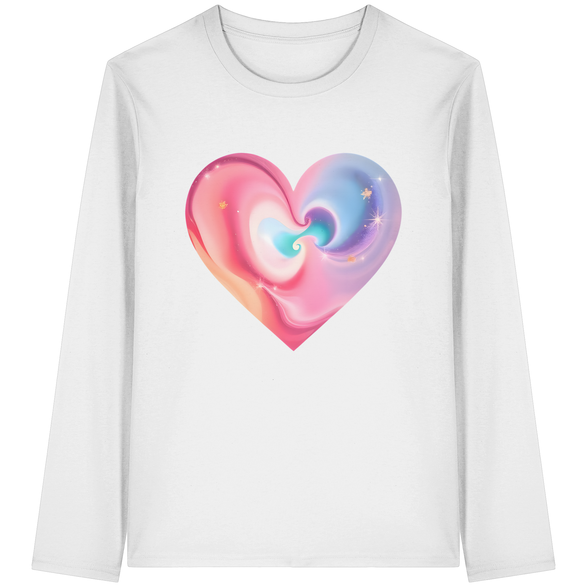 Magic Heart Damen Sweatshirt 6 Farben XS- 3XL - Bio Langarm-T-Shirt