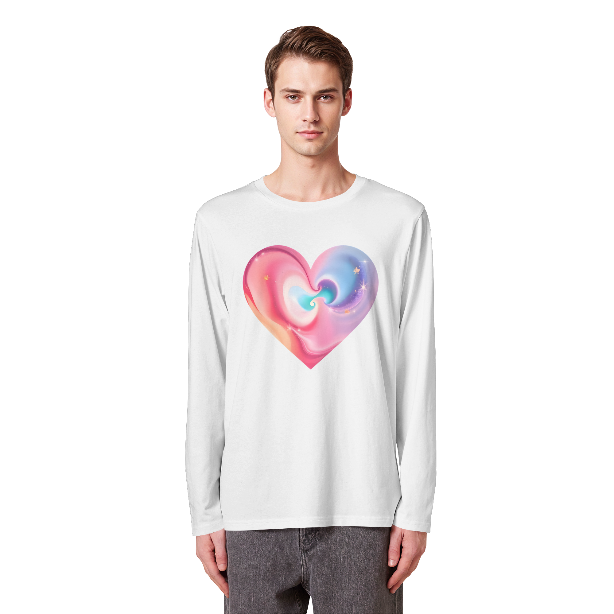 Magic Heart Damen Sweatshirt 6 Farben XS- 3XL - Bio Langarm-T-Shirt